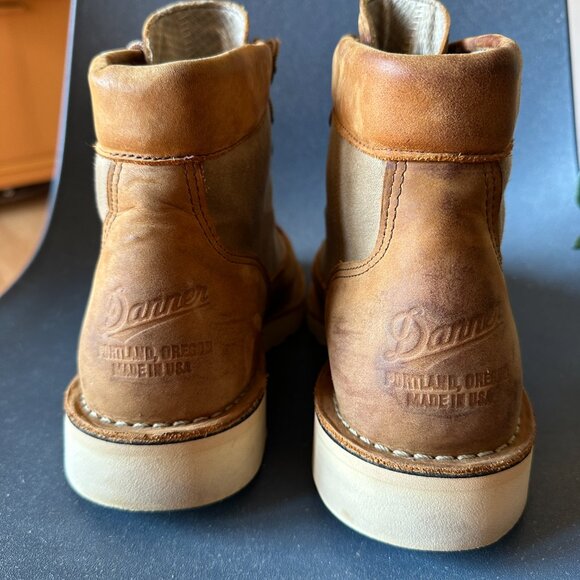 Huckberry x Danner Waxed Canvas Danner Light in Texas Tan Men's 11 EE - Picture 6 of 14